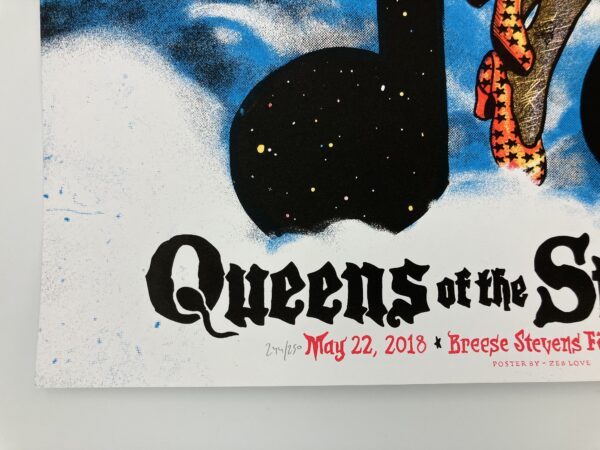 Queens Of The Stone Age - Limited Tour Poster  5/22/2018 - Breeze Stevens Field Madison, WI #244/250 - Image 5