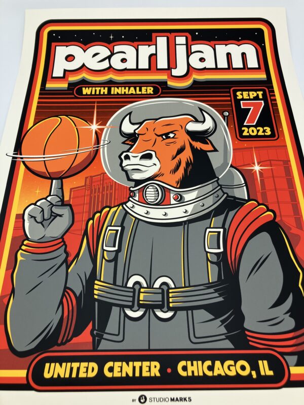 Pearl Jam - Tour Poster 9/7/2023 United Center - Chicago, IL - Image 3