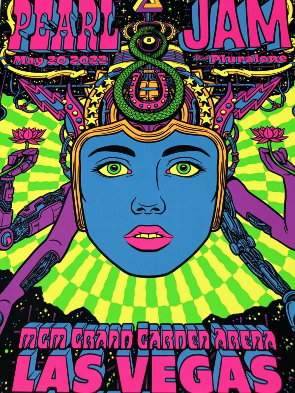 Pearl Jam - Tour Poster 5/20/2022 MGM Grand Garden Arena Las Vegas, NV