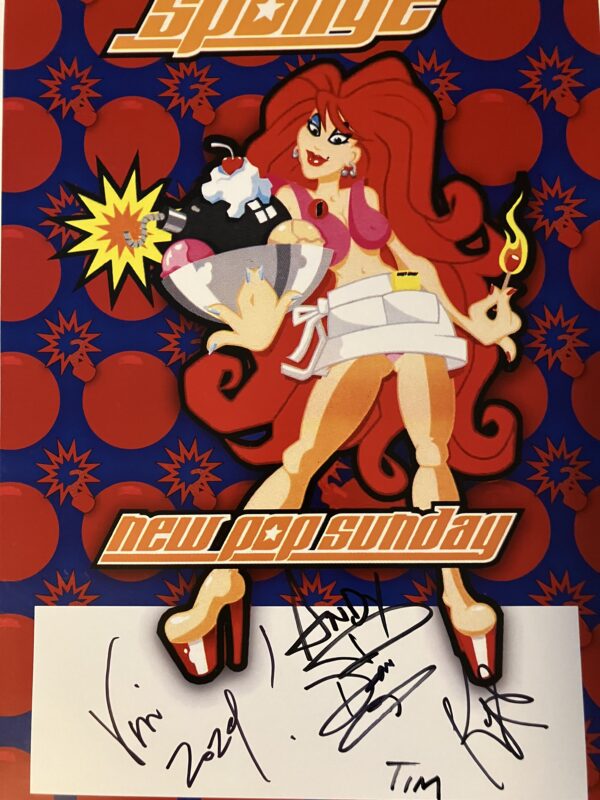 Sponge - 2024 Summer Tour Autographed Poster - New Pop Sunday