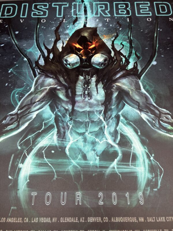 Disturbed - Evolution 2019 Tour Poster